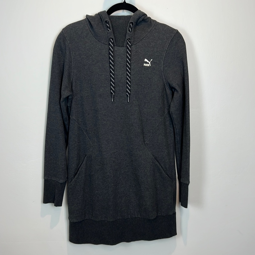 Puma long grey hoodie - medium